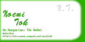 noemi tok business card
